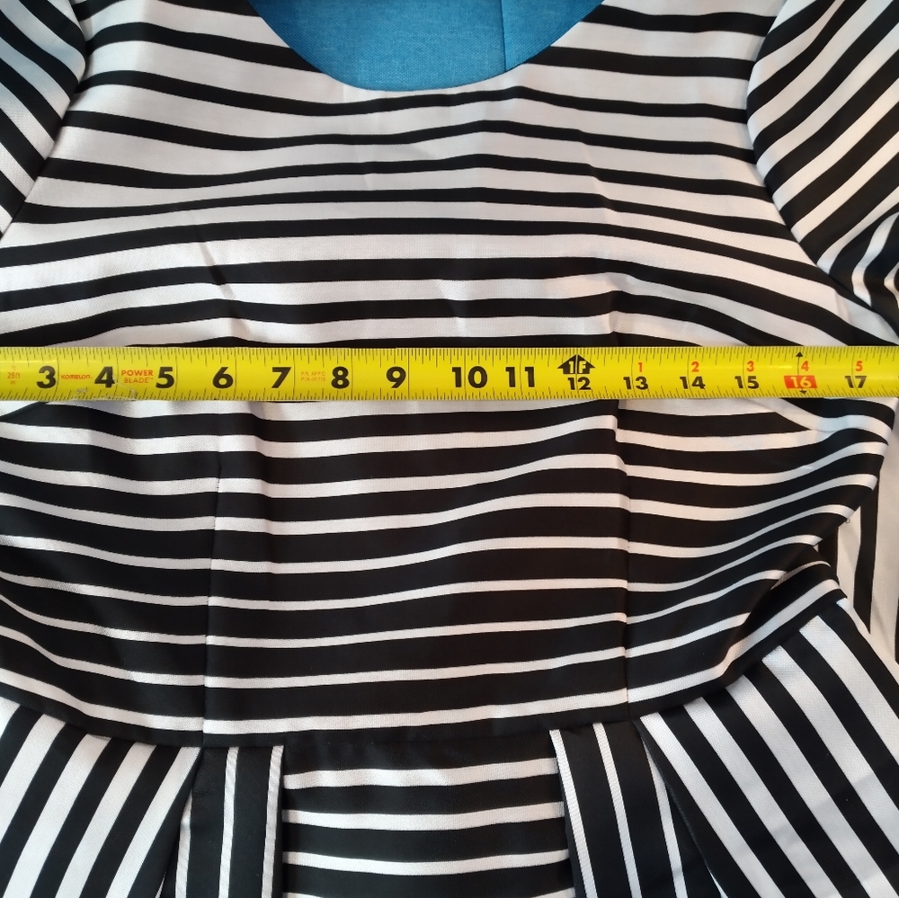 NWOT ASOS Striped Fit & Flare Skater 6 - Picture 6 of 8